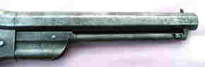RIGHT  SIDE VIEW OF BARREL, FRONT SIGHT�AND LINKED  RAM ROD & CYLINDER ASSEMBLY